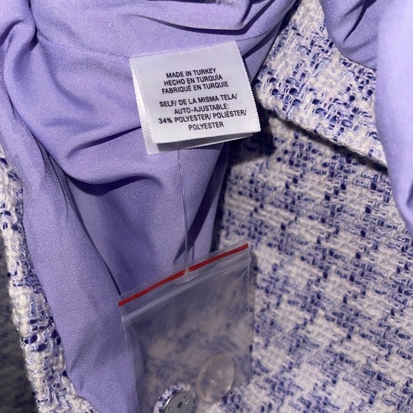 NWT Favoritw Daughter Dasha Houndstooth Tweed Blazer Top - Picture 8 of 16